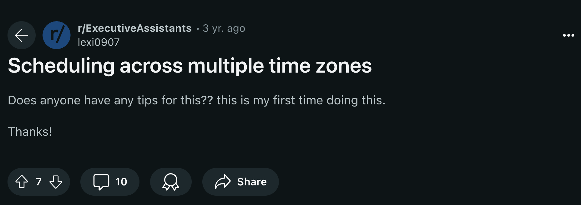 Tips for Scheduling across multiple time zones reddit